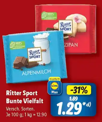 Lidl Ritter Sport Bunte Vielfalt Angebot