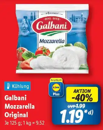 Lidl Galbani Mozzarella Original Angebot