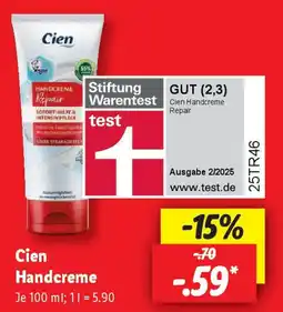 Lidl Cien Handcreme Angebot