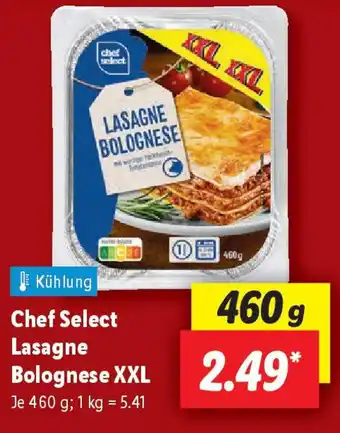 Lidl Chef Select Lasagne Bolognese XXL Angebot