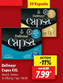 Lidl Dallmayr Capsa XXL Angebot