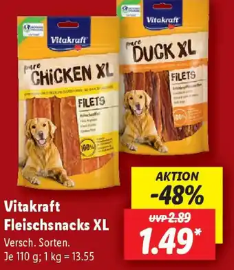 Lidl Vitakraft Fleischsnacks XL Angebot