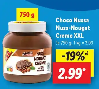 Lidl Choco Nussa Nuss-Nougat Creme XXL Angebot