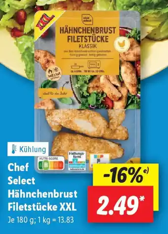 Lidl Chef Select Hähnchenbrust Filetstücke XXL Angebot