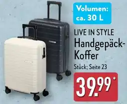 Aldi Nord LIVE IN STYLE Handgepäck- Koffer Angebot