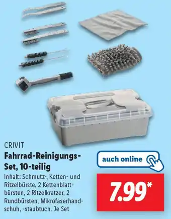 Lidl CRIVIT Fahrrad-Reinigungs- Set, 10-teilig Angebot