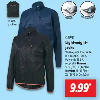 Lidl CRIVIT Lightweight- jacke Angebot