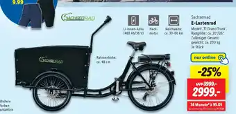 Lidl Sachsenrad E-Lastenrad Angebot