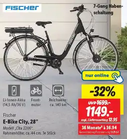 Lidl Fischer E-Bike City, 28" Angebot