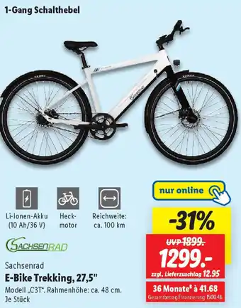 Lidl SACHSENRAD E-Bike Trekking, 27,5" Angebot