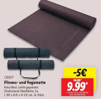 Lidl CRIVIT Fitness- und Yogamatte Angebot