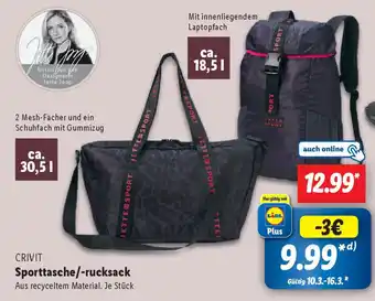 Lidl CRIVIT Sporttasche/-rucksack Angebot