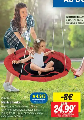 Lidl Playtive Nestschaukel Angebot