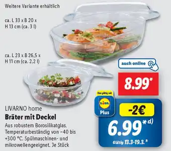 Lidl LIVARNO home Bräter mit Deckel Angebot