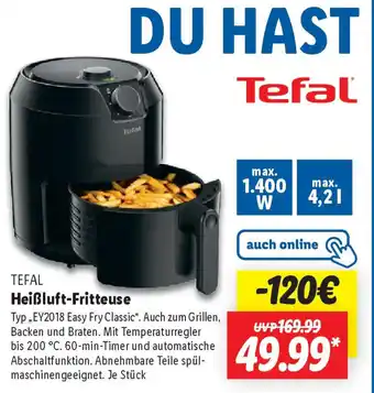 Lidl TEFAL Heißluft-Fritteuse Angebot