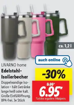 Lidl LIVARNO home Edelstahl- Isolierbecher Angebot