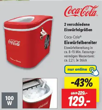 Lidl Coca-Cola Eiswürfelbereiter Angebot