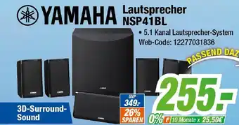 Expert Klein YAMAHA Lautsprecher NSP41BL Angebot