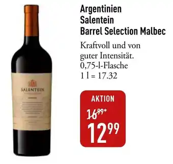 Galeria Markthalle Argentinien Salentein Barrel Selection Malbec Angebot