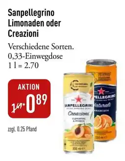 Galeria Markthalle Sanpellegrino Limonaden oder Creazioni Angebot