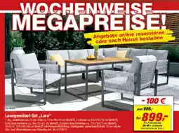 toom Baumarkt Loungemöbel-Set „,Lara" Angebot