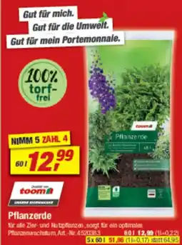 toom Baumarkt Pflanzerde Angebot