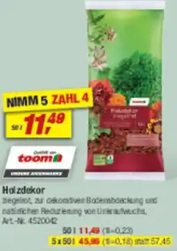 toom Baumarkt Holzdekor Angebot