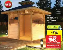 Lidl weka Holzpavillon mit Tresen Angebot