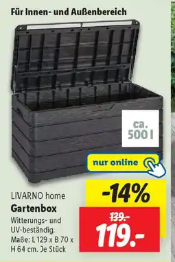 Lidl LIVARNO home Gartenbox Angebot