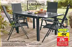 Lidl LIVARNO home Aluminium-Gartenmöbel-Set, 5-teilig Angebot