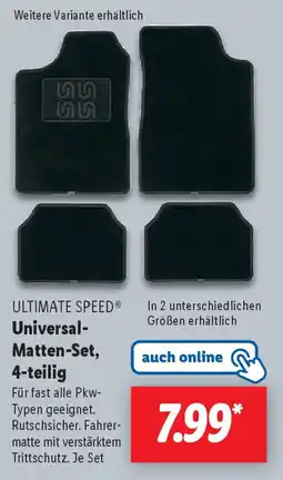 Lidl ULTIMATE SPEED Universal- Matten-Set, 4-teilig Angebot