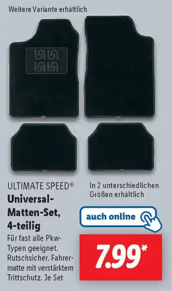 Lidl ULTIMATE SPEED Universal- Matten-Set, 4-teilig Angebot