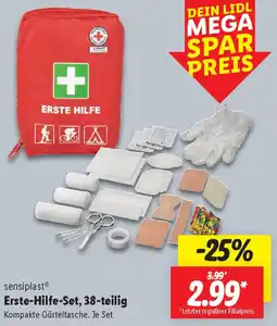 Lidl sensiplast Erste-Hilfe-Set, 38-teilig Angebot