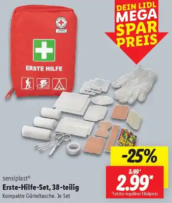 Lidl sensiplast Erste-Hilfe-Set, 38-teilig Angebot