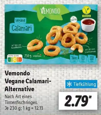 Lidl Vemondo Vegane Calamari- Alternative Angebot