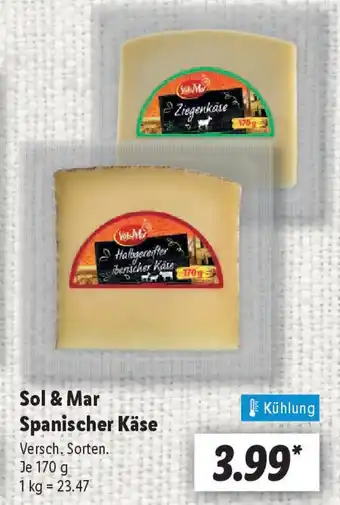 Lidl Sol & Mar Spanischer Käse Angebot