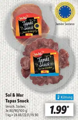 Lidl Sol & Mar Tapas Snack Angebot