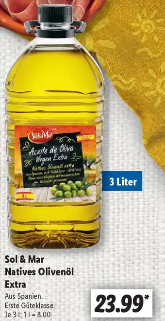 Lidl Sol & Mar Natives Olivenöl Extra Angebot