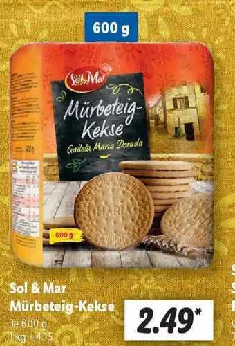 Lidl Sol & Mar Mürbeteig-Kekse Angebot