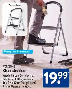 Aldi Süd WORKZONE Klapptrittleiter Angebot