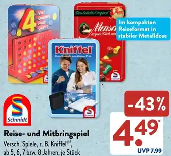 Aldi Süd Schmidt Reise- und Mitbringspiel Angebot