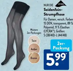 Aldi Süd NUR DIE Seidenfein Strumpfhose Angebot