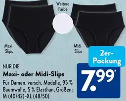 Aldi Süd NUR DIE Maxi- oder Midi-Slips Angebot