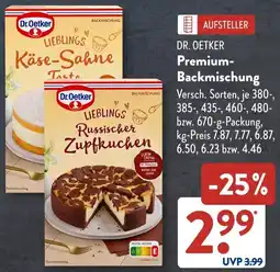 Aldi Süd DR. OETKER Premium Backmischung Angebot