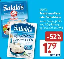 Aldi Süd SALAKIS Traditions-Feta oder Schafskäse Angebot