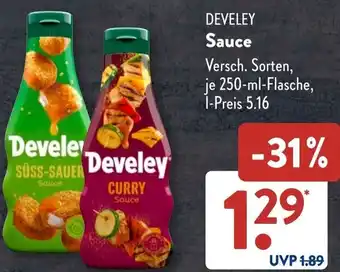 Aldi Süd DEVELEY Sauce Angebot