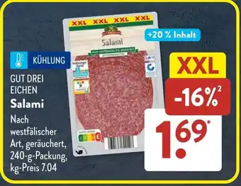 Aldi Süd GUT DREI EICHEN Salami Angebot