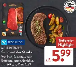 Aldi Süd MEINE METZGEREI Simmentaler Steaks Angebot