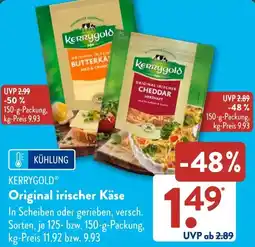 Aldi Süd KERRYGOLD Original irischer Käse Angebot