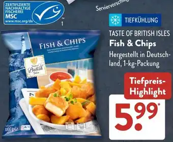 Aldi Süd TASTE OF BRITISH ISLES Fish & Chips Angebot